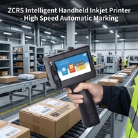 Imprimante d'étiquettes à jet d'encre portable intelligente ZCRS, encre éco-solvant sans fil, machine de codage automatique pour le marquage de la date et des codes QR