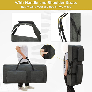 Sac personnalisé pour claviers <span class=keywords><strong>61</strong></span> <span class=keywords><strong>touches</strong></span>, <span class=keywords><strong>housse</strong></span> de <span class=keywords><strong>clavier</strong></span> de Piano avec tapis antidérapant inférieur et Design rembourré en mousse - Product Image 5