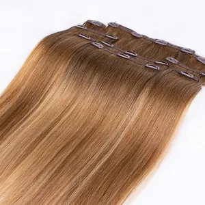 Hot selling raw indian hair clip in hair wholesale price remy human hair 12''-28''