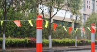 Banderoles en PVC orange/drapeau à fanion triangulaire