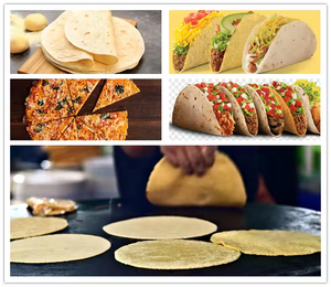 Máquina para hacer tortillas mexicanas <span class=keywords><strong>de</strong></span> maíz harina industrial completamente automática, máquina para hacer <span class=keywords><strong>tacos</strong></span> Roti, máquina para hacer tortillas, producto <span class=keywords><strong>de</strong></span> grano <span class=keywords><strong>de</strong></span> pan - Product Image 6