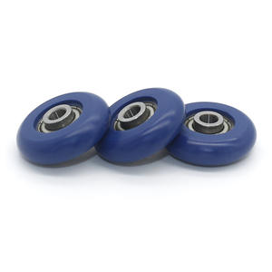 Roues de guidage pour portes et fenêtres d'équipements automatisés, poulies revêtues de caoutchouc 5*28*8mm, joints toriques, petits rouleaux en plastique - Product Image 1