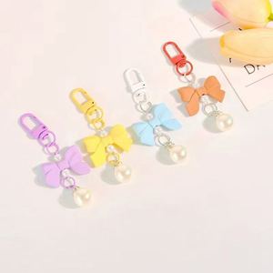 Creative Bow Colorful <b>Keychain</b> Mobile Phone Accessories Bag Pendant <b>Personal</b> Decoration - Product Image 1