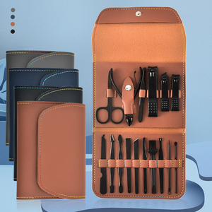 Kit de manucure professionnel 16 en 1, ensemble de coupe-ongles en acier inoxydable, pour pédicure, toilettage - Product Image 1