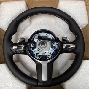 Vente en gros de housses de <span class=keywords><strong>volant</strong></span> de voiture en cuir véritable noir pour <span class=keywords><strong>BMW</strong></span> M Sport F30 F31 F34 F10 F11 F07 X1 X2 <span class=keywords><strong>X3</strong></span> F25 F32 F33 F36 F48 - Product Image 6