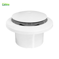 Diffuseur de plafond rond en plastique pour système CVC moderne, grille de ventilation d'air de retour, durable et facile à installer