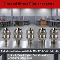 Adaptor Dispensing Kepala Luer Silinder Logam, Ulir Jantan M4/M5/M6/M8, Konektor Tabung Ekstensi Adaptor Katup Lem