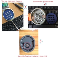 Clavier numérique sans fil étanche pour portail d'entrée, 433 MHz, code roulant