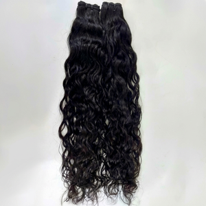 Extensions de cheveux humains ondulés naturels de haute qualité, 30 pouces, double trame, 100% cheveux indiens bruts non traités, sans perte ni nœuds. - Product Image 1