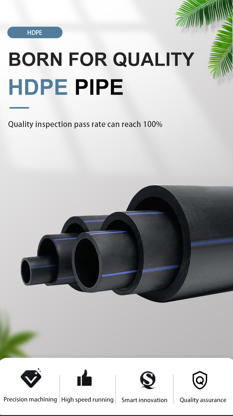 Chemicals Hazardisous Wastes HDPE PE Pipe Extrusion 12 Inch Poly Pipe For Irrigation