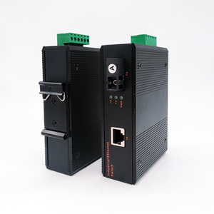 Hot Selling MINI Industrial <b>Ethernet</b> Media Converter Gigabit Single Mode 1 SC + 2 RJ45 25KM Industrial Media Converter Switch - Product Image 5