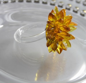 Portatovagliolo <span class=keywords><strong>fiore</strong></span> cristallo giallo per decorazione di cerimonia nuziale portatovaglioli <span class=keywords><strong>fiore</strong></span> qn19012301 - Product Image 3
