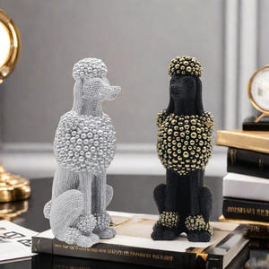 2024 ürünleri en çok satan kaniş köpek heykelcik mini köpek figürinler süsler ev - Product Image 4