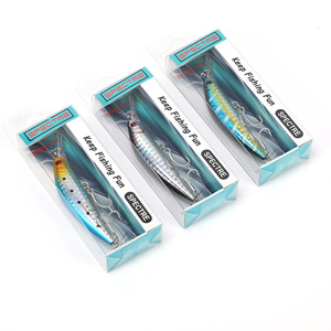 Leurre coulant phosphorescent 15 couleurs, imitation bionique dure, appât artificiel en plastique, hameçons pour la pêche en mer et en rivière, 7cm 16g - Product Image 5