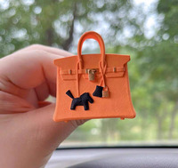 Offre Spéciale – Diffuseur d'aromathérapie de luxe pour voiture, motif mini Birkin, avec clip de ventilation et pantoufles 3D en forme de poney, pour filles