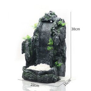 Grote hars <span class=keywords><strong>aquarium</strong></span> viskom waterval zand berglandschap ornament decor rotstuin - Product Image 1