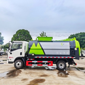 Fabricante <span class=keywords><strong>de</strong></span> vehículos especiales respetuosos con el medio ambiente 8Cubic Kitchen Garbage Collect Transport Vehicle Side-Loading Waste Truck - Product Image 3