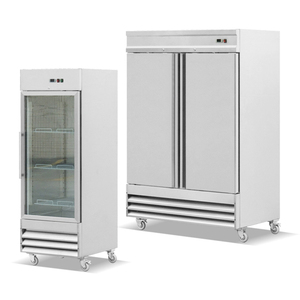 Réfrigérateur commercial en acier inoxydable, réfrigérateur/congélateur et réfrigérateur BN-UC23R1G BN-UC23R1G - Product Image 1
