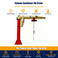 Grue à flèche cantilever monopoutre robuste et efficace avec palan électrique à moteur et télécommande, capacité de 3 à 5 tonnes pour la construction