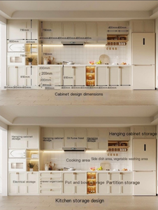 Meuble de cuisine de luxe 2026, nouveau design, finition mate, style battant, peinture de haute qualité, vente chaude - Product Image 6