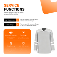 Maillot de hockey PUCKPROS 6XL unisexe, grande taille, 100% polyester, anti-UV, respirant, 240g, maillot de gardien de but de hockey sur gazon personnalisé