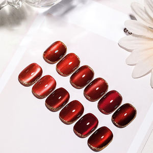 AILANUO Serie de Esmaltes de Uñas en Gel Efecto Ojo de Gato, 6 Colores Rojos, 15 ml, Removedor de Esmalte en Gel Efecto Ojo de Gato, Libre de TPO y HEMA, OEM ODM - Product Image 2