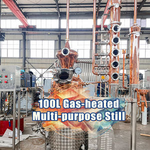 Destilador de torre de cobre de 100L para whisky, Vodka, cerveza, bricolaje, fabricación de bebidas espirituosas, bomba usada, caja de cambios - Product Image 1