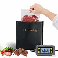 Bolsa Portátil para Cocción Sous Vide, 90W, Ultrafina, Inteligente, para Oficina y Hogar, Control Digital de Temperatura 40-80°C ℃   para filete de salmón