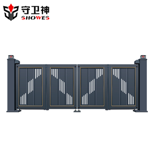 Modern kapı çit tasarımı güvenlik giriş otomatik katlanır kapı açık alüminyum kapı - Product Image 1