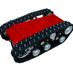 Châssis <span class=keywords><strong>de</strong></span> robot à chenilles en caoutchouc pour robot <span class=keywords><strong>de</strong></span> petite taille, déplacement à 6 km/h environ - Product Image 1