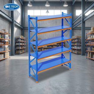 Estantería Metálica de 5 Niveles OneTech para Almacén, Resistente, Capacidad de Carga de 500 kg, Protección Contra la Corrosión, para Almacenamiento en Garaje - Product Image 1