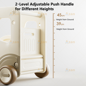 Chariot de marche pour bébé 4-en-1 réglable avec contrôle de vitesse et anti-basculement, trotteur stable en HDPE pour <span class=keywords><strong>tout</strong></span>-petits - Product Image 4