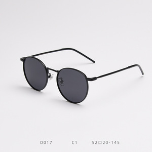 Gafas de Sol Retro de Lujo HBK, Diseño Ovalado Vintage, Lentes de PC Azul Negro con Logotipo Personalizado, Lentes Polarizadas TAC Unisex para Hombre y Mujer, para Viajar - Product Image 1