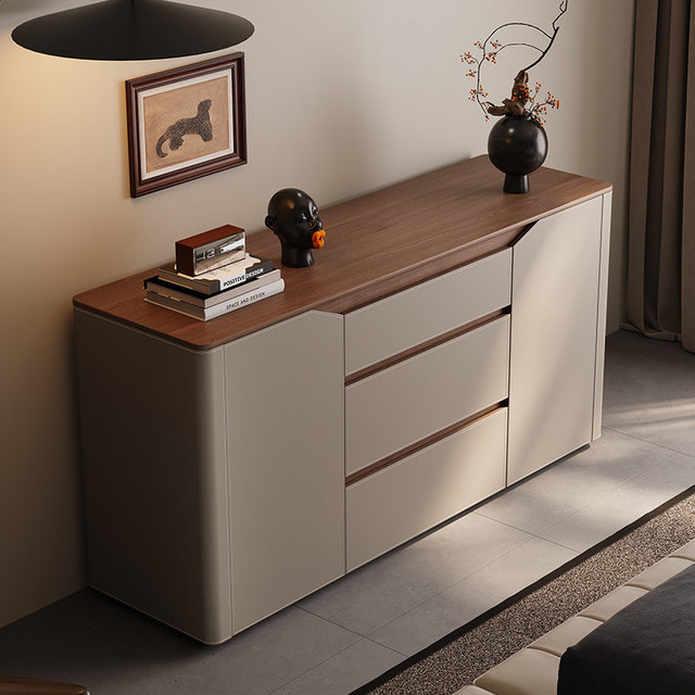 Wood Storage Cabinet Italian Modern Style Vintage Sideboard for Living Rooms Entryways Dining Areas Bedrooms