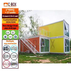 Cbox - Casa pré-fabricada modular para escritório, fácil montagem, contêiner pré-fabricado, casa modular
