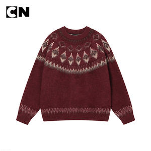 GRS Certification <b>Sweater</b> Manufacturer Wholesale Custom <b>Men</b> Cotton Polyester Vintage Fair Isle Ugly <b>Christmas</b> <b>Sweater</b> Unisex - Product Image 2