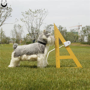 Schnauzer <span class=keywords><strong>miniature</strong></span> de chien mignon de taille réelle pour le cadeau et les accessoires de voiture décor à la maison décoratif intérieur - Product Image 6