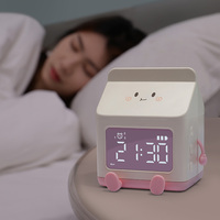 Lampe de chevet LED rechargeable avec design de boîte de lait anime kawaii, réveil, pour chambre d'enfant, chambre à coucher, crèche, pour enfants