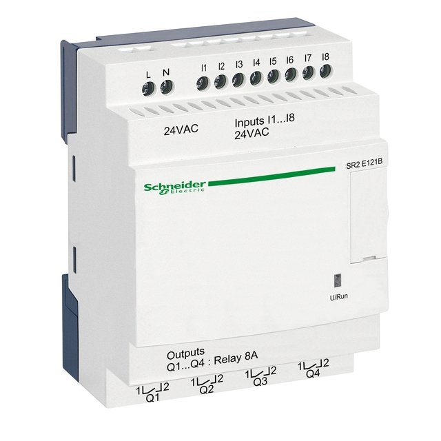 A Brand New Compact Relay Sr2e121b 12 Io 24v Ac with Clock for Industrial in Commercial Hvac Control Systems Plc