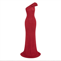 Robe pull élégante en maille pour femme Maxi Robe pull sans manches à paillettes rouges pour soirée à la plage, vacances d'été Robe de soirée