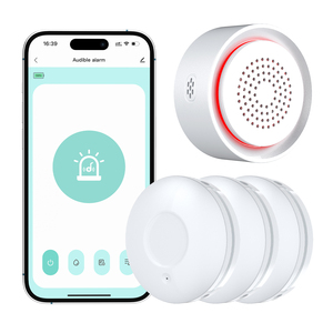Kit <span class=keywords><strong>d</strong></span>'alarme de fuite <span class=keywords><strong>d</strong></span>'<span class=keywords><strong>eau</strong></span> avec trois capteurs <span class=keywords><strong>d</strong></span>'<span class=keywords><strong>eau</strong></span>, alimenté par piles, interface USB - Product Image 1