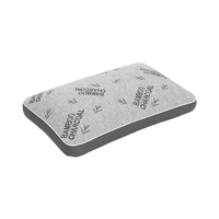 Oreiller en mousse à mémoire de forme souple et respirante, jacquard, charbon de bambou, anti-bactérien, anti-statique, lot de 2, personnalisable pour le cou et le dos