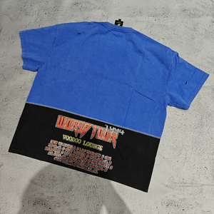 Streetwear personnalisé Dtg T-shirt imprimé surdimensionné lourd 100% coton français Terry goutte épaule graphique Boxy T-Shirt - Product Image 2