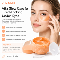 Patchs pour les yeux au glutathion, à l'acide kojique, au collagène et à la vitamine C, anti-cernes, anti-âge, anti-rides, hydratants, nourrissants, blanchissants