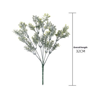 Factory Sale Artificial Flowers with <strong>Planted</strong> Milan Grass <strong>Eucalyptus</strong> Injection Molding Wholesale Wedding Decoration - Product Image 5