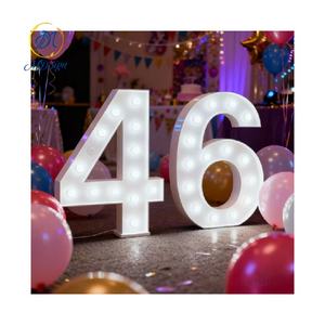 <span class=keywords><strong>Letras</strong></span> LED 3D de Pie, Económicas, de 3 y 4 Pies, Letrero Luminoso Gigante con Números y <span class=keywords><strong>Letras</strong></span> para Decoración de Bodas y Eventos - Product Image 4