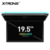 Reproductor Multimedia para Techo de Auto XTRONS de 19.5 Pulgadas con Pantalla Abatible, Android 14, Octa Core, 4+64GB, Compatible con Video 4K UHD, Pantalla IPS, Entrada HD