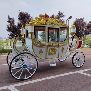 2025 Carrosse Royal Blanc Classique pour Mariage et Visites, Carrosse Citrouille Électrique à Chevaux Fabriqué en Chine - Product Image 1