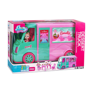 Jouets chanceux, poupée de mode en plastique à faire soi-même, modèle multifonctionnel de jeu d'imitation avec chariot de service de dessert pour filles - Product Image 4