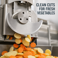 Lame en croissant courbée pour machine à découper les légumes professionnelle, en acier inoxydable 420, pièce de rechange pour trancheuse alimentaire